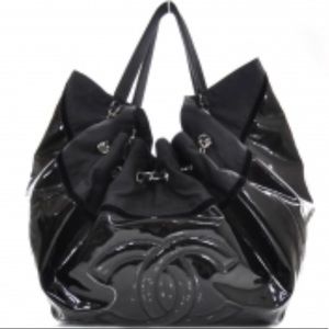 Chanel Vinyl Stretch Large Cabas Tote